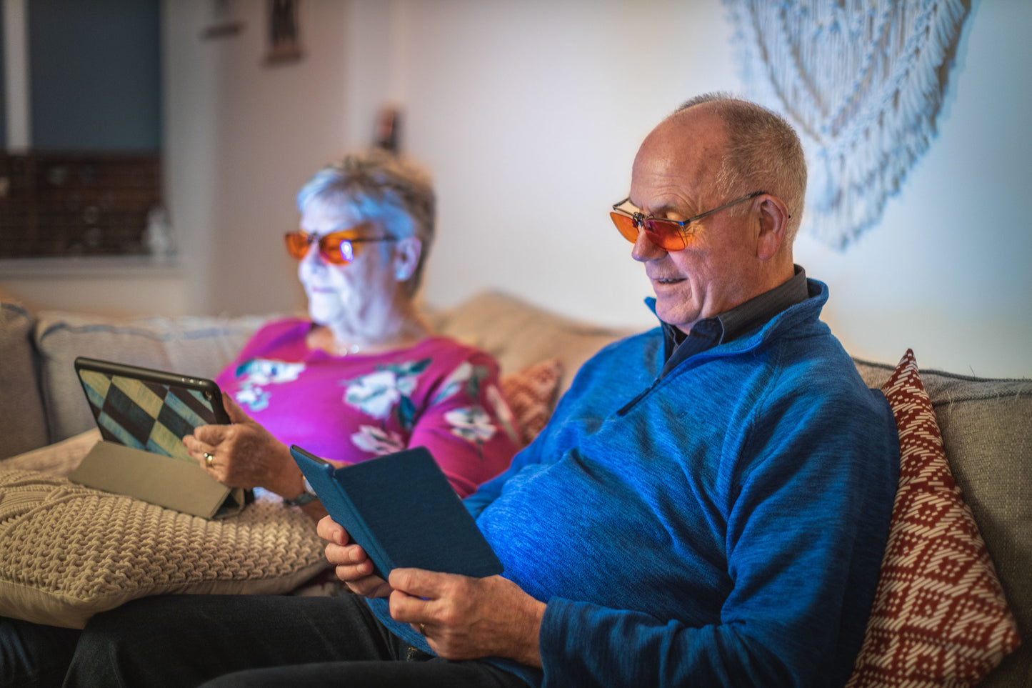 Clip-on Night Time Blue Light Blocking Glasses